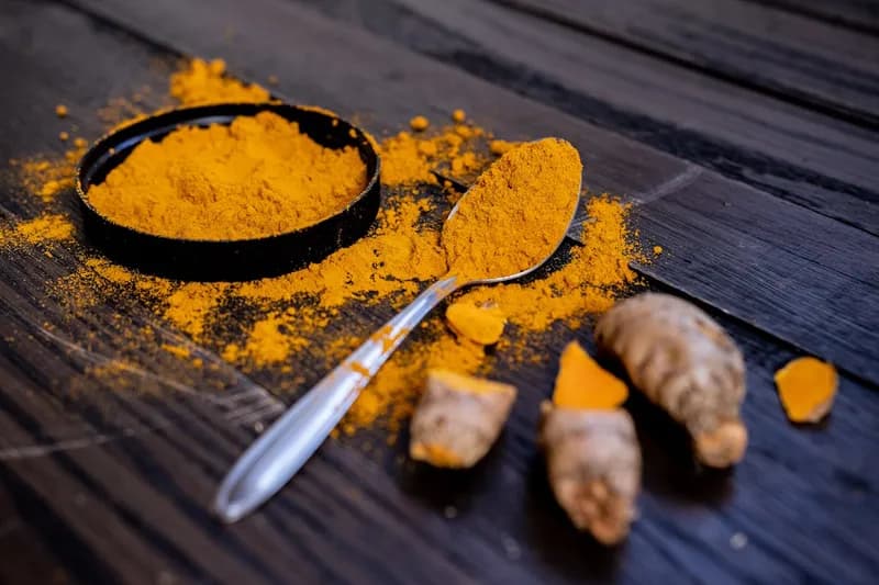 Turmeric powder close-up